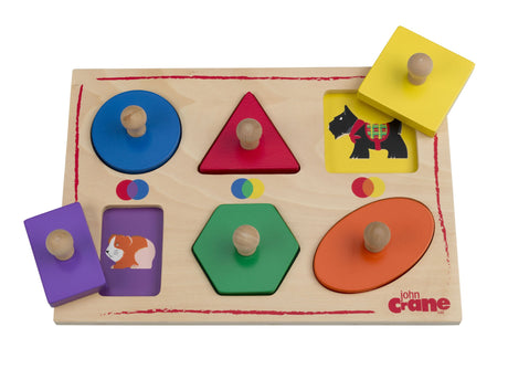 Colour and Shape Wooden Matching Peg Puzzle