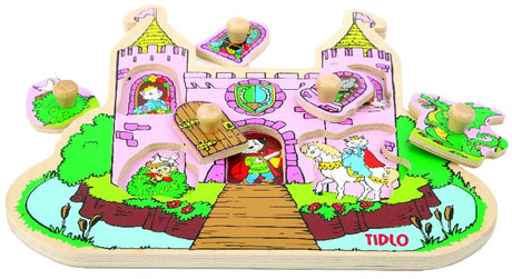 Princess Wooden Peg Puzzle