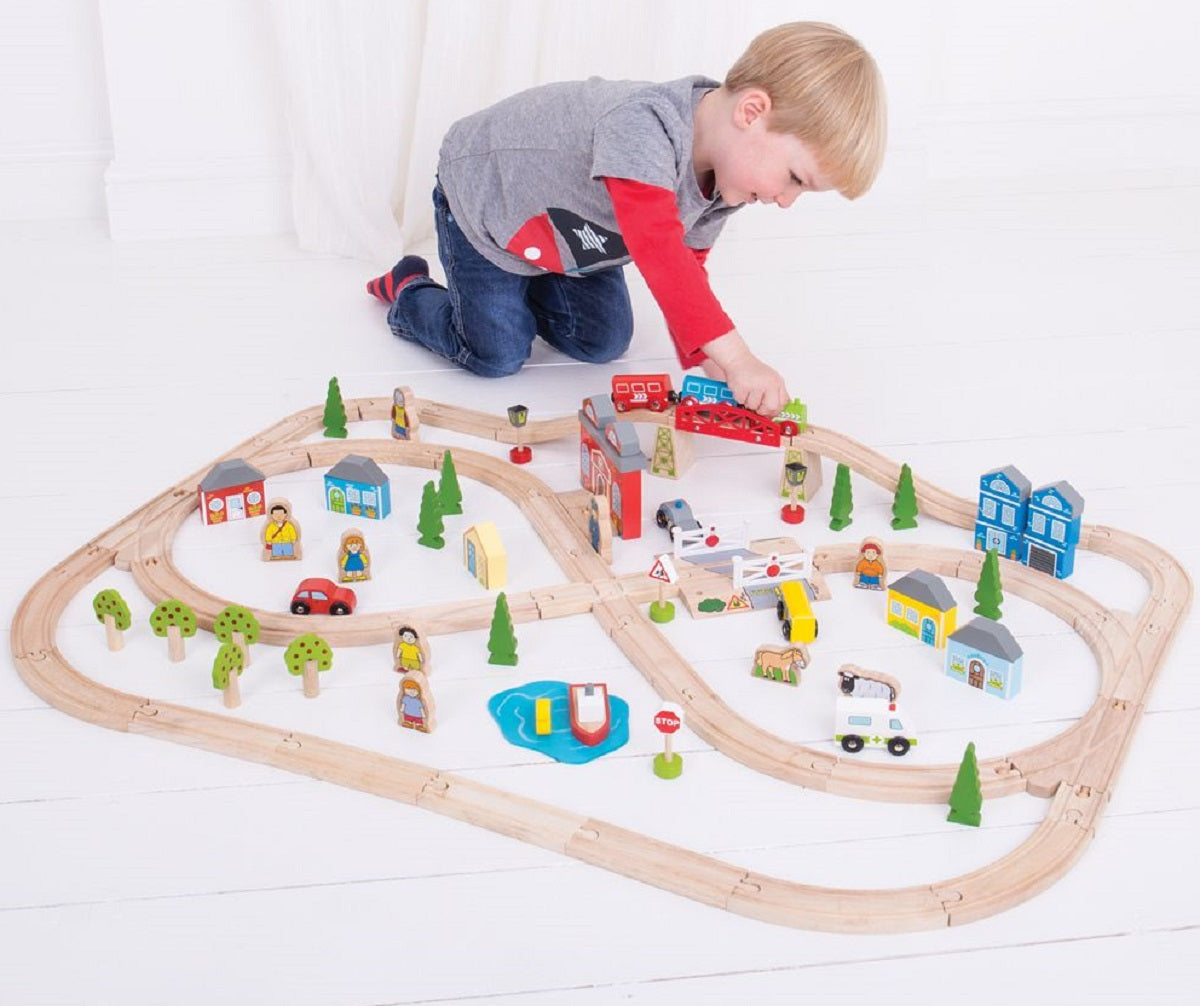 BigJigs Town and Country Train Set