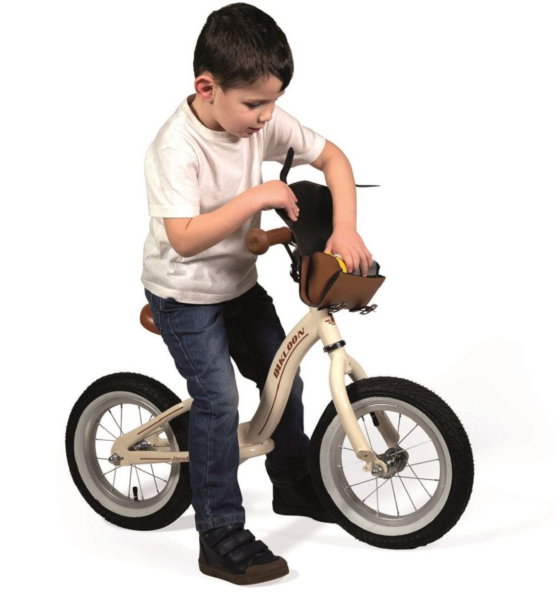 Vintage Metal Balance Bike - Beige