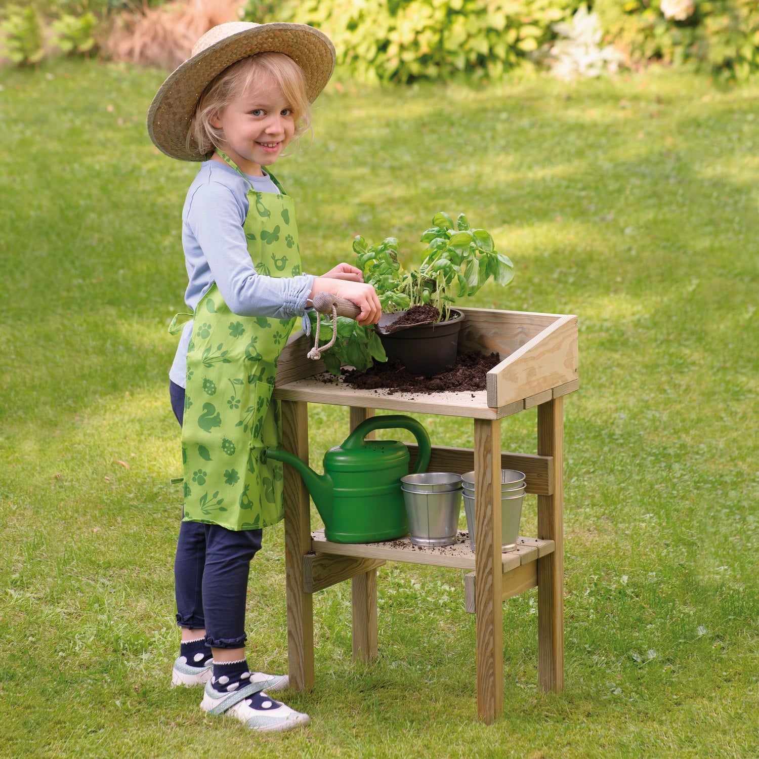 Childrens Wooden Potting Bench
