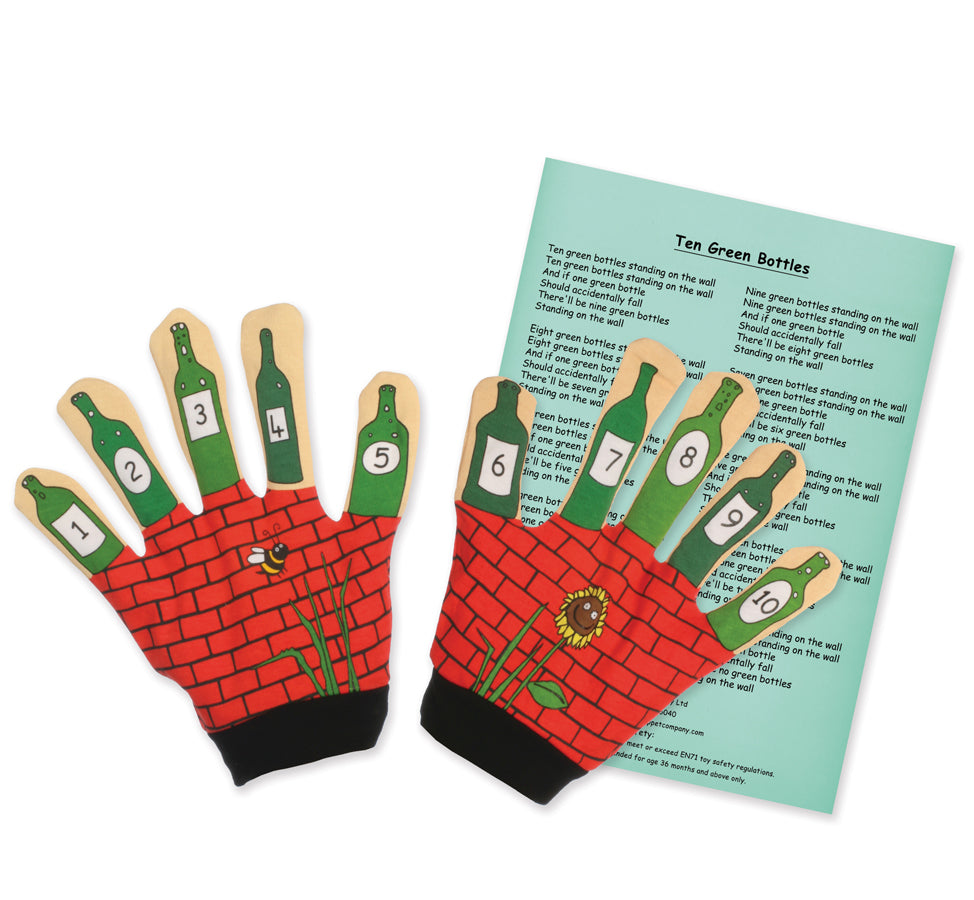 Ten Green Bottles Song Mitts