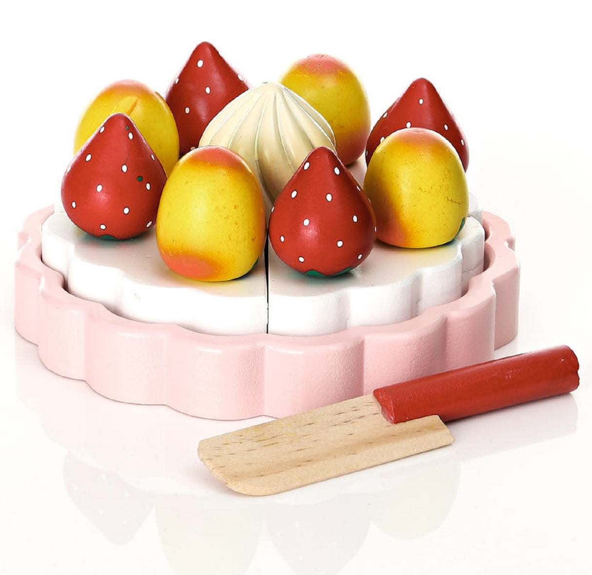 Peach and Strawberry Cake