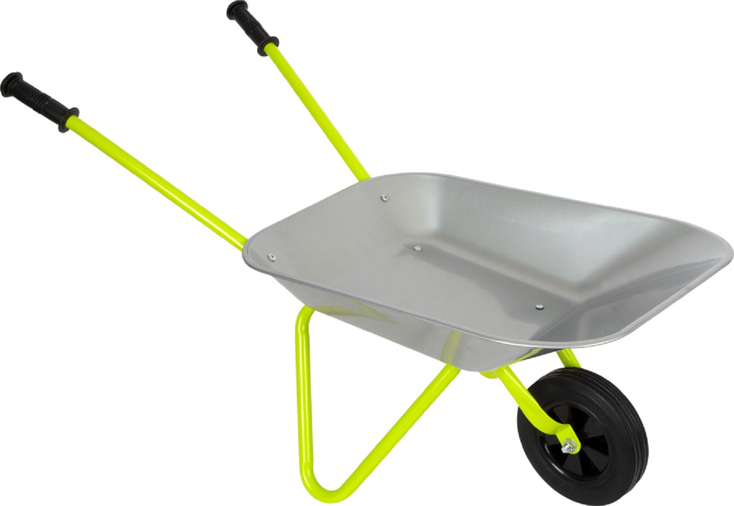 Childrens Silver Metal Wheelbarrow