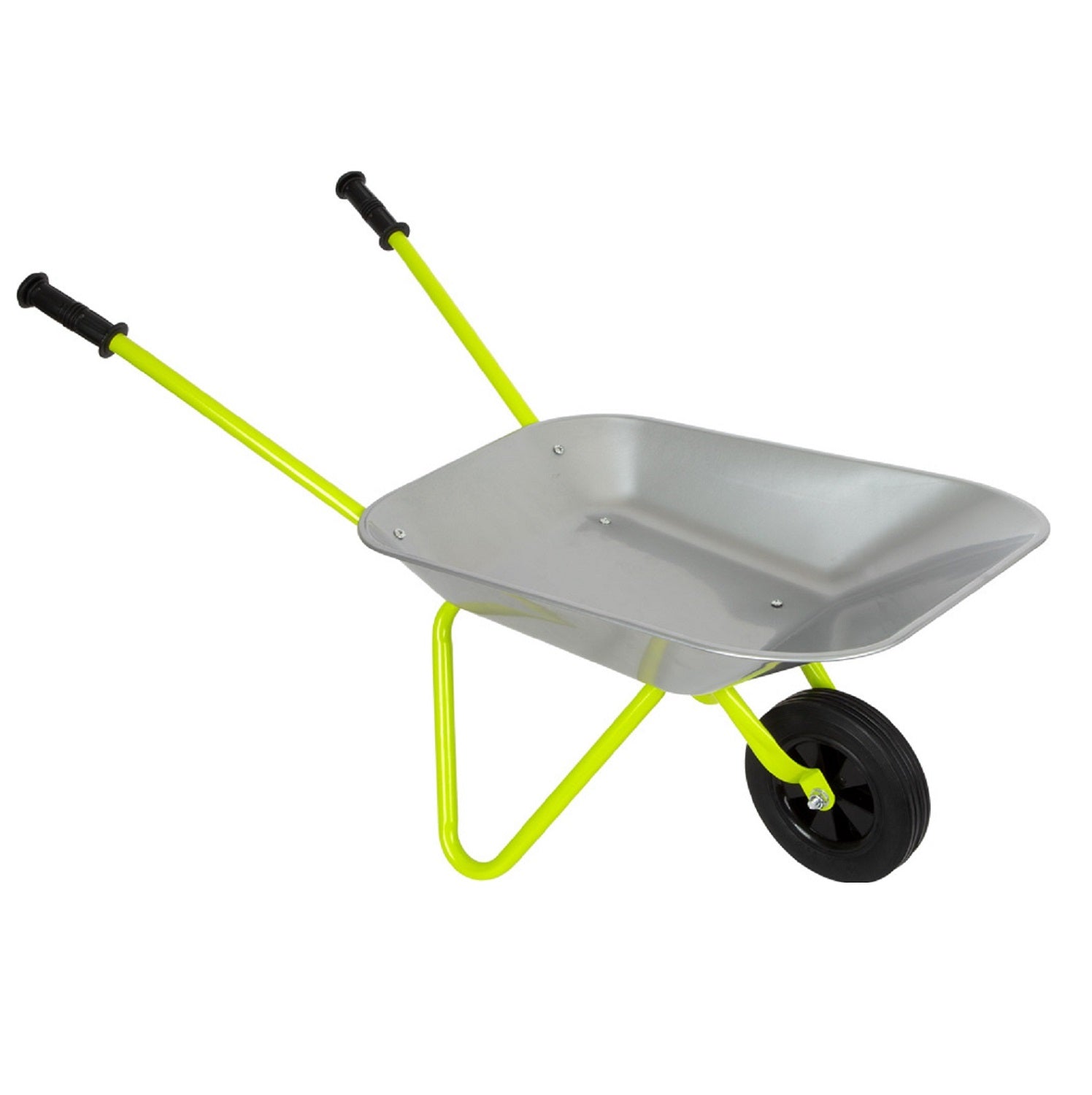 Childrens Silver Metal Wheelbarrow