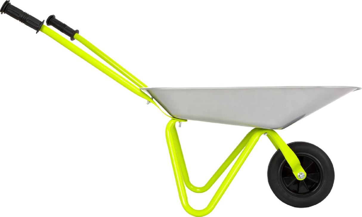 Childrens Silver Metal Wheelbarrow