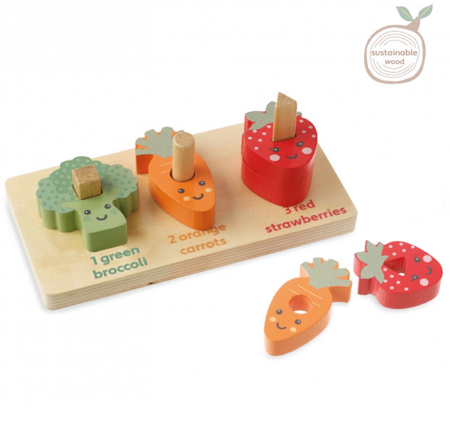 Count and Stack Veggies