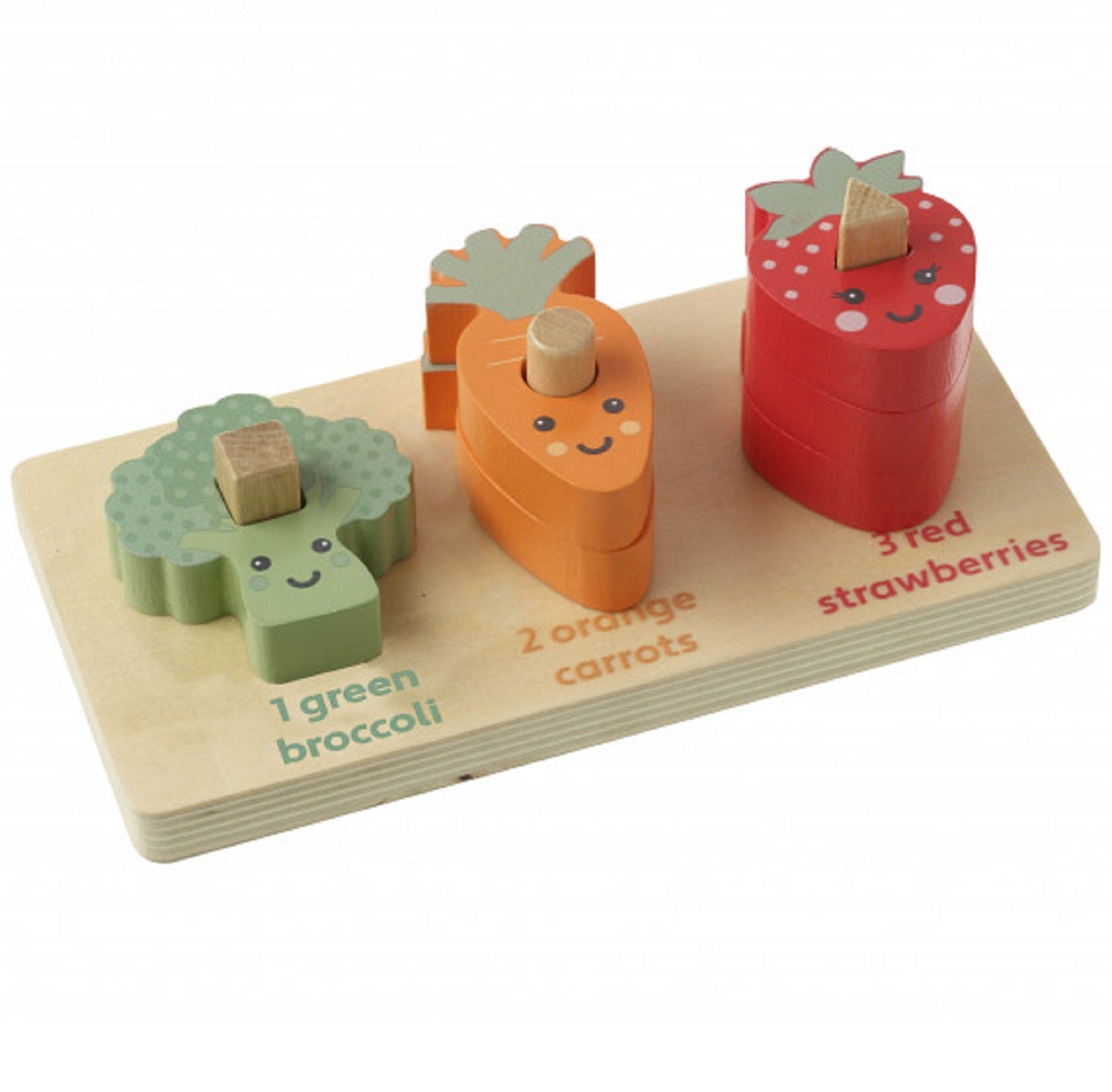 Count and Stack Veggies