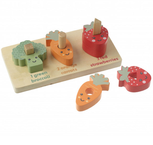 Count and Stack Veggies