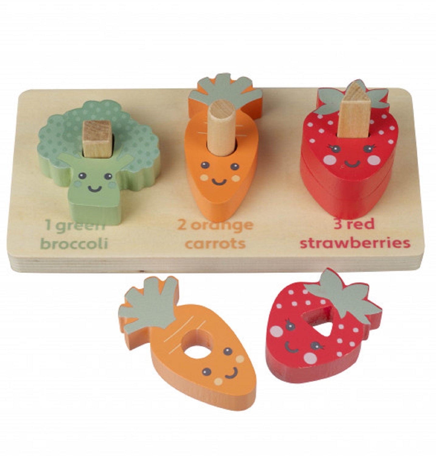 Count and Stack Veggies