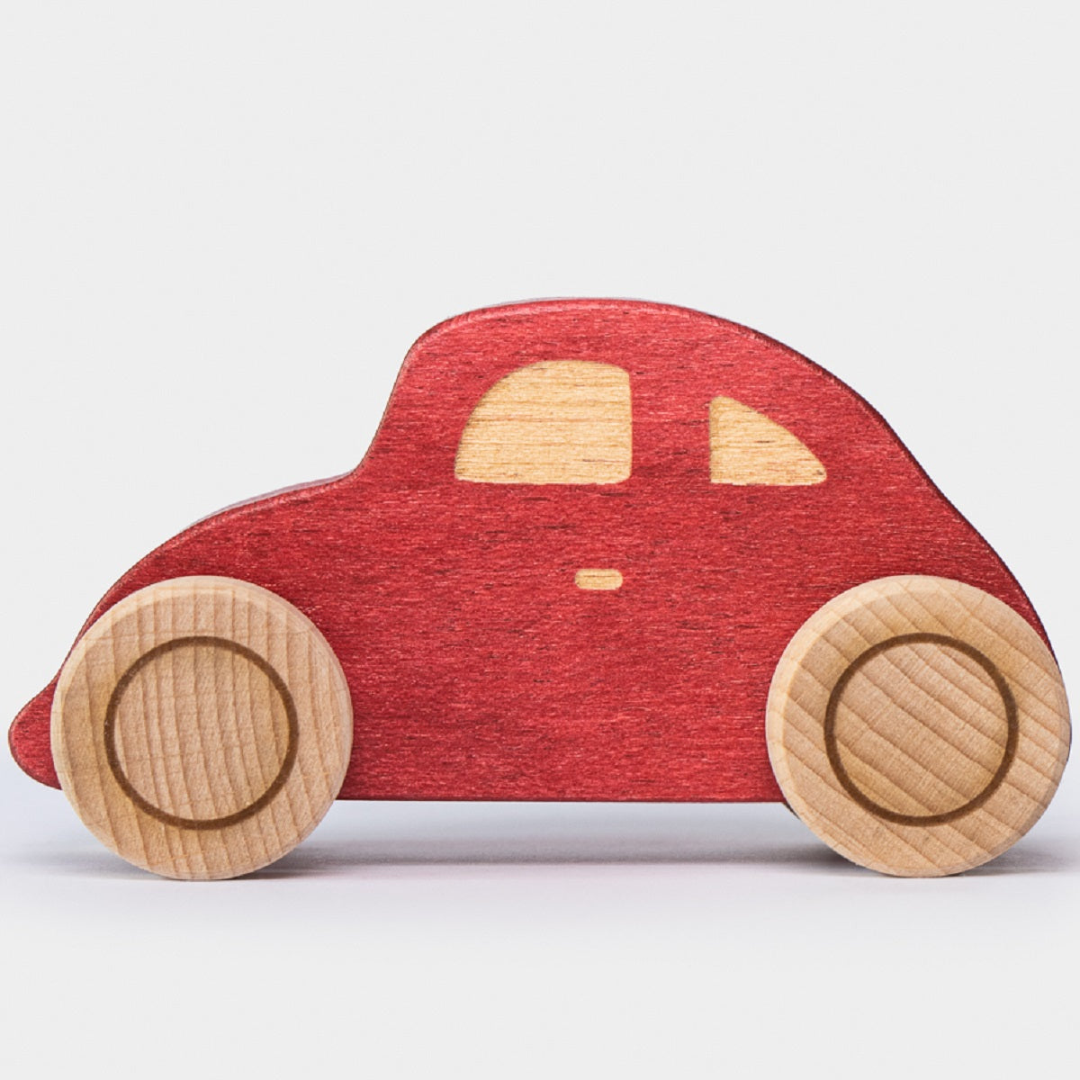 Wooden VW Beetle Car - Red