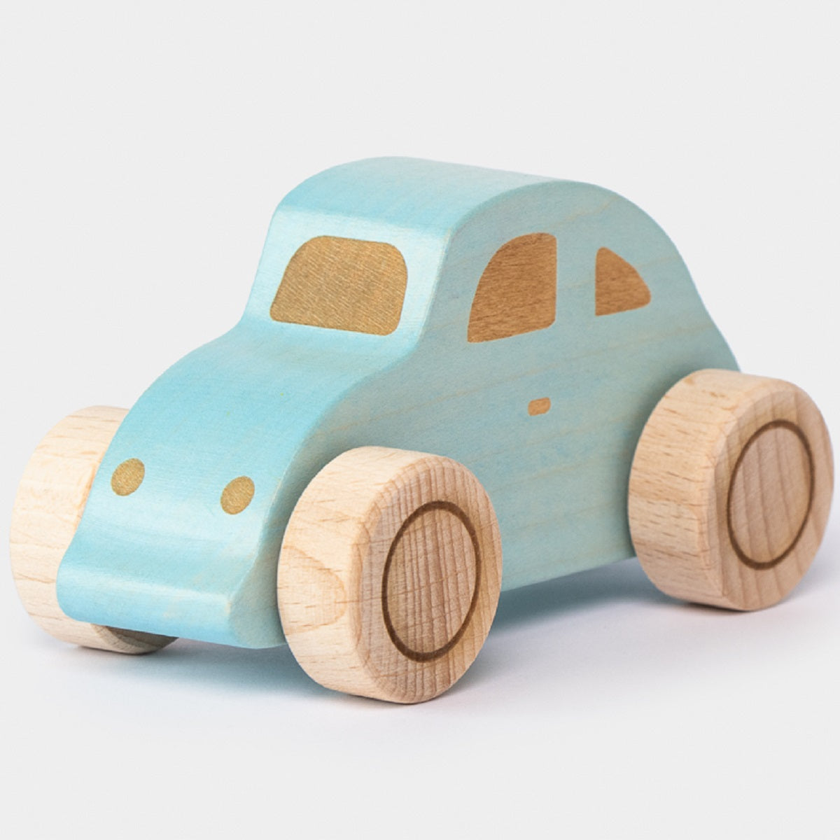 Wooden VW Beetle Car - Blue