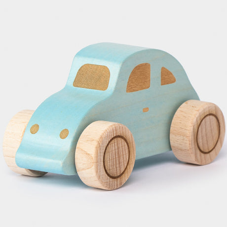 Wooden VW Beetle Car - Blue