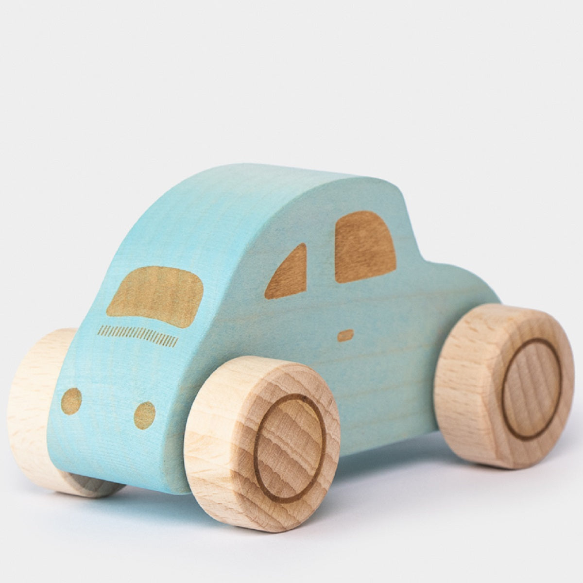 Wooden VW Beetle Car - Blue
