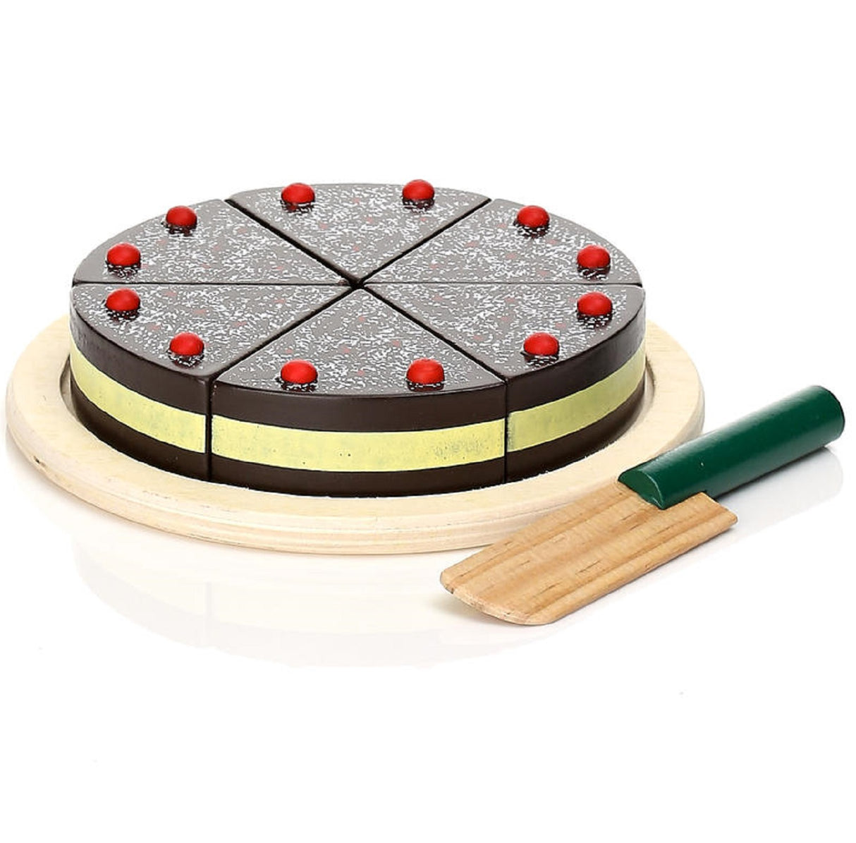 Slicing Chocolate Cake in a Box