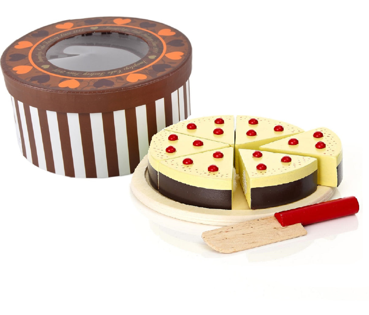 Slicing Lemon Cake in a Box