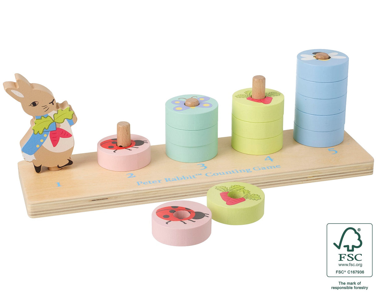 Peter Rabbit Counting and Stacking Game