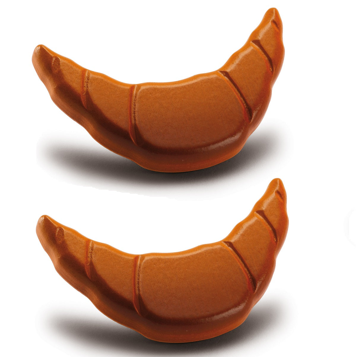 2 x Wooden Croissants
