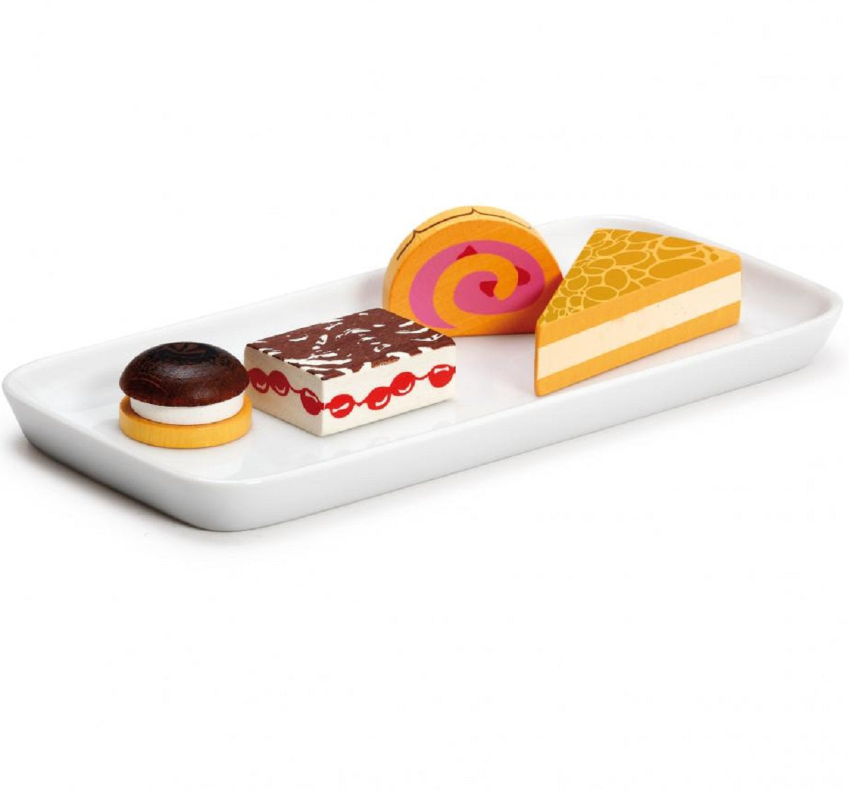 Tin of Wooden Cakes & Pastries