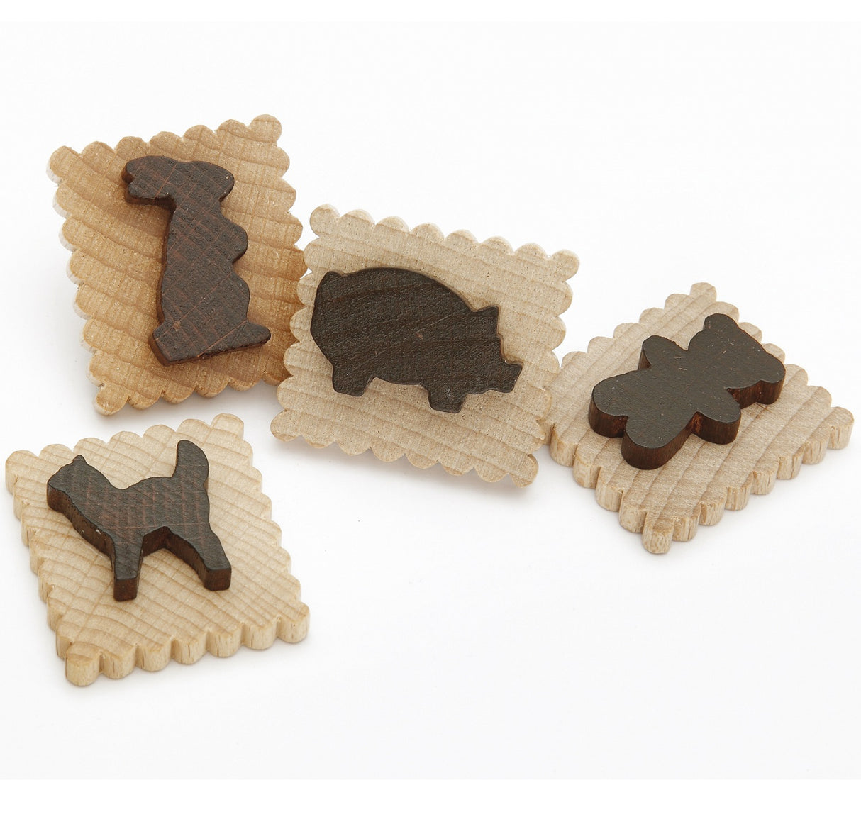 Tin of Wooden Chocolate Biscuits