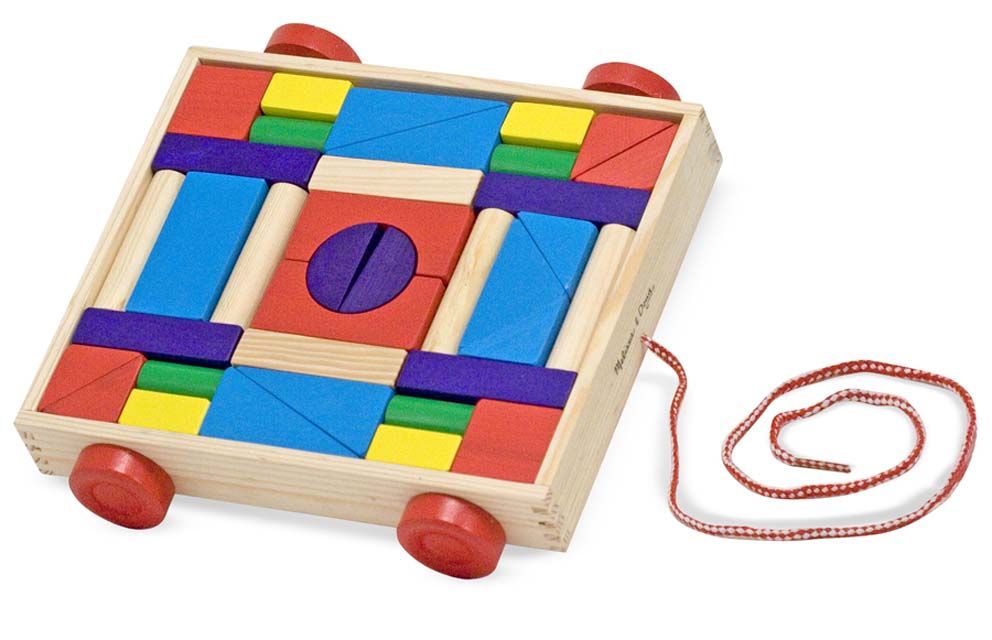 Melissa and Doug Unit Blocks on Wheels