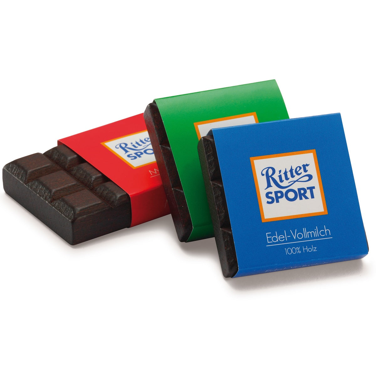 3 x Wooden Mini Chocolate Bar Mix