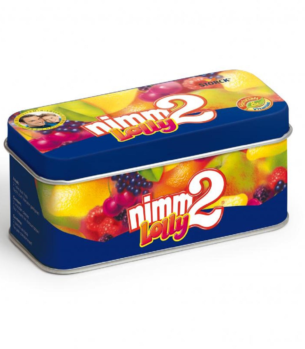 Tin of 2 Wooden Lollipops