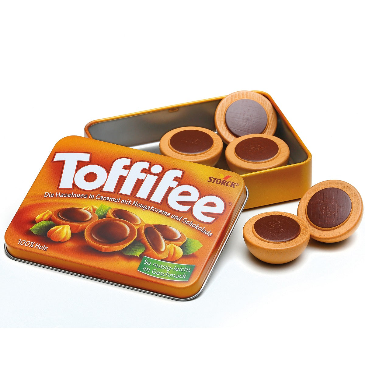 Tin of Wooden Toffees