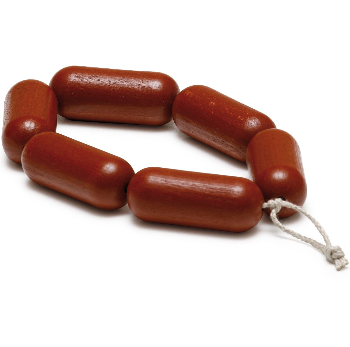 String of Wooden Sausages