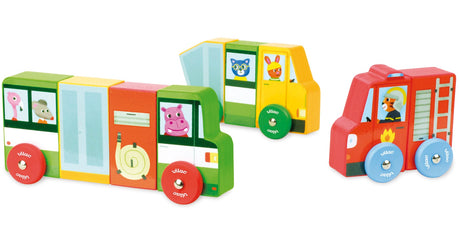 Magnetic Trucks Puzzle Set