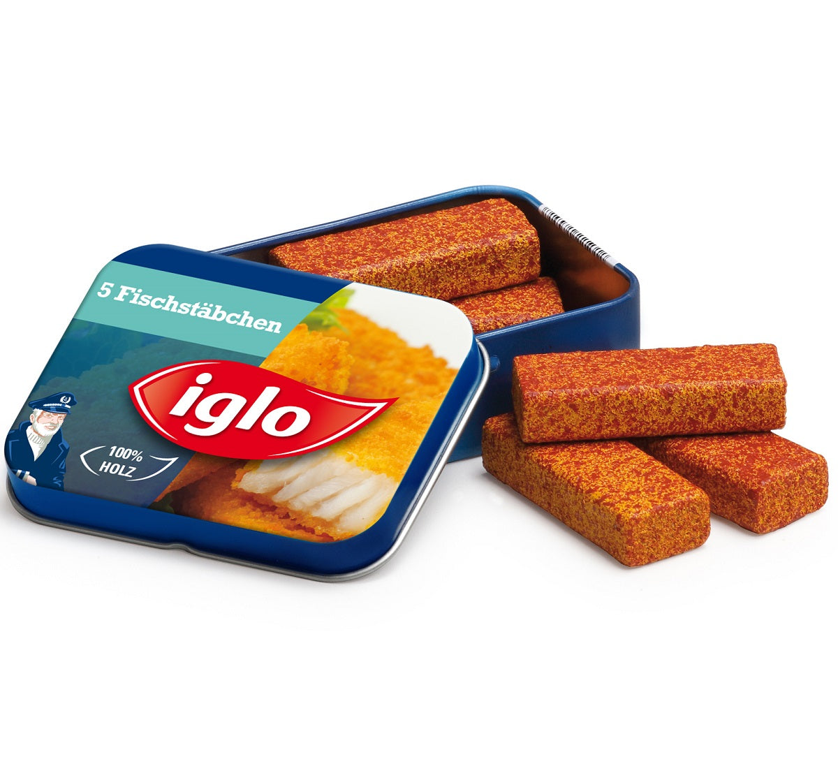 Tin of Wooden Fish Fingers