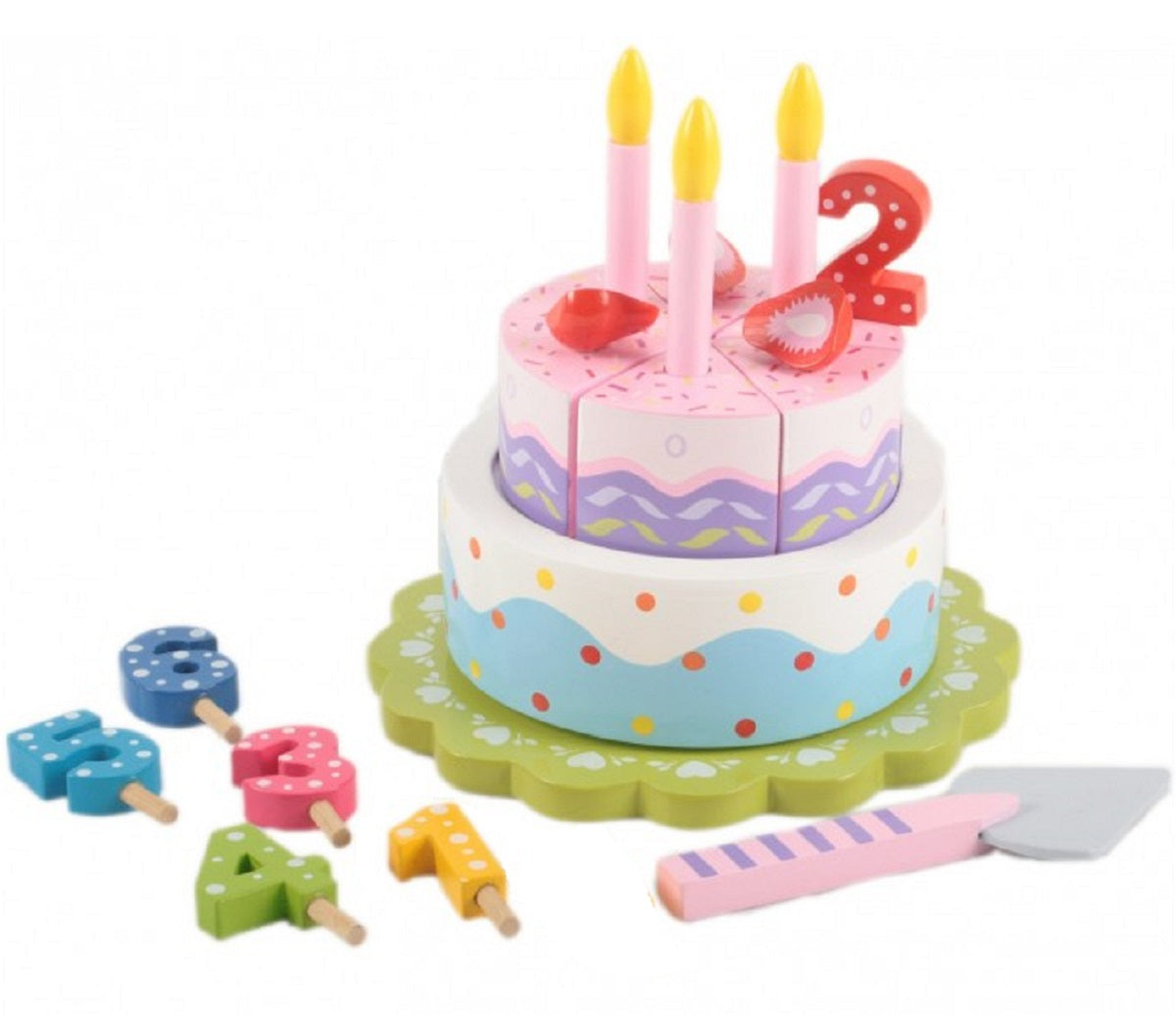 Musical Wooden Birthday Cake