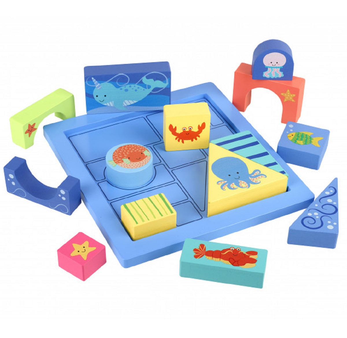 Block Tray Puzzle - Sealife
