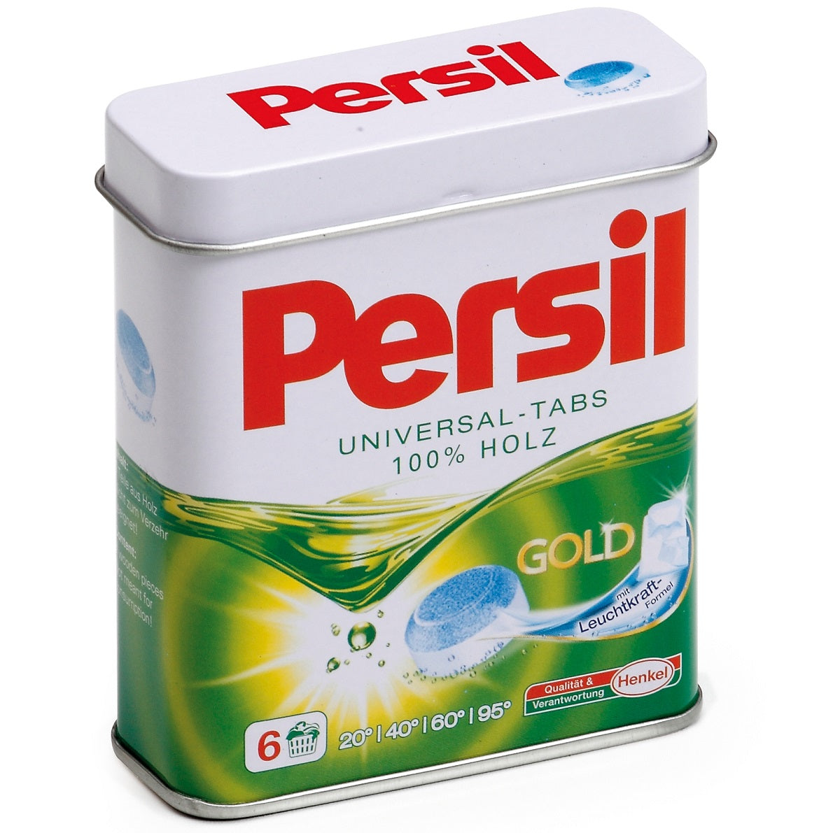 Tin of Wooden Persil Laundry Tablets