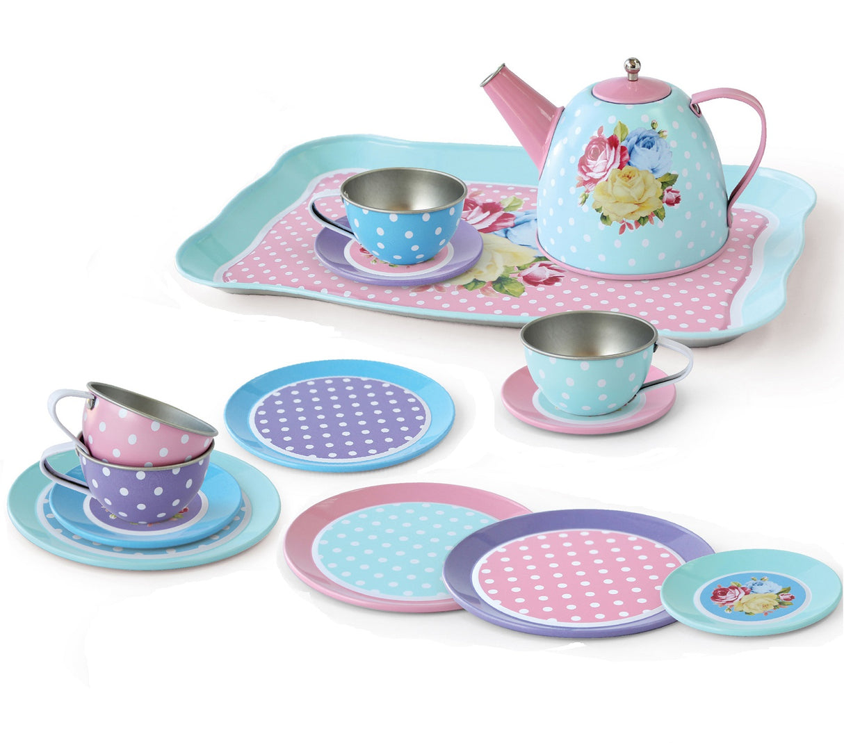 Rose Tea Set - 15 Pieces