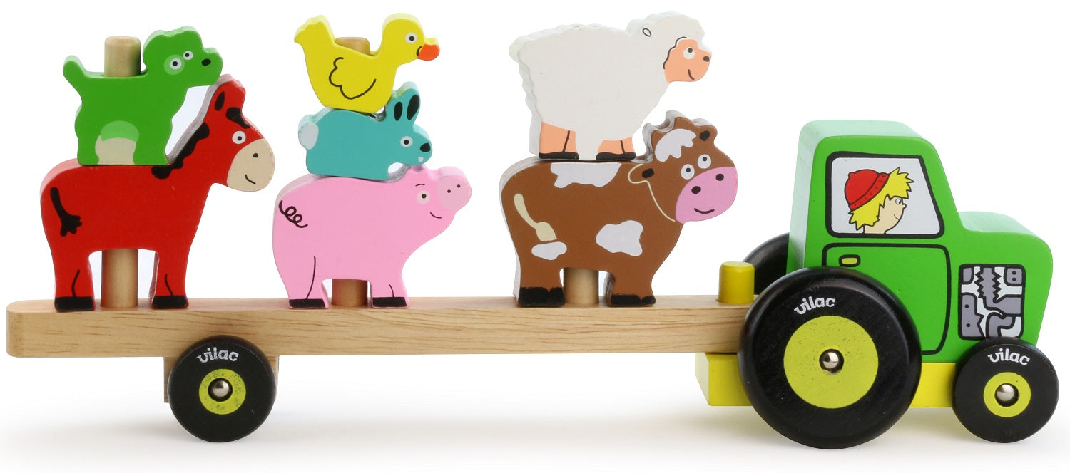 Stacking Tractor and Animals Play Set