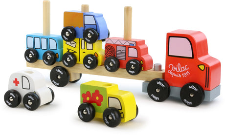 Stacking Truck With Vehicles Play Set