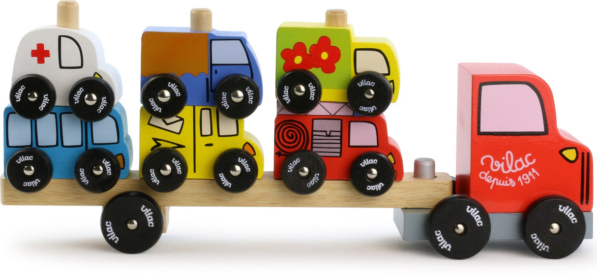 Stacking Truck With Vehicles Play Set