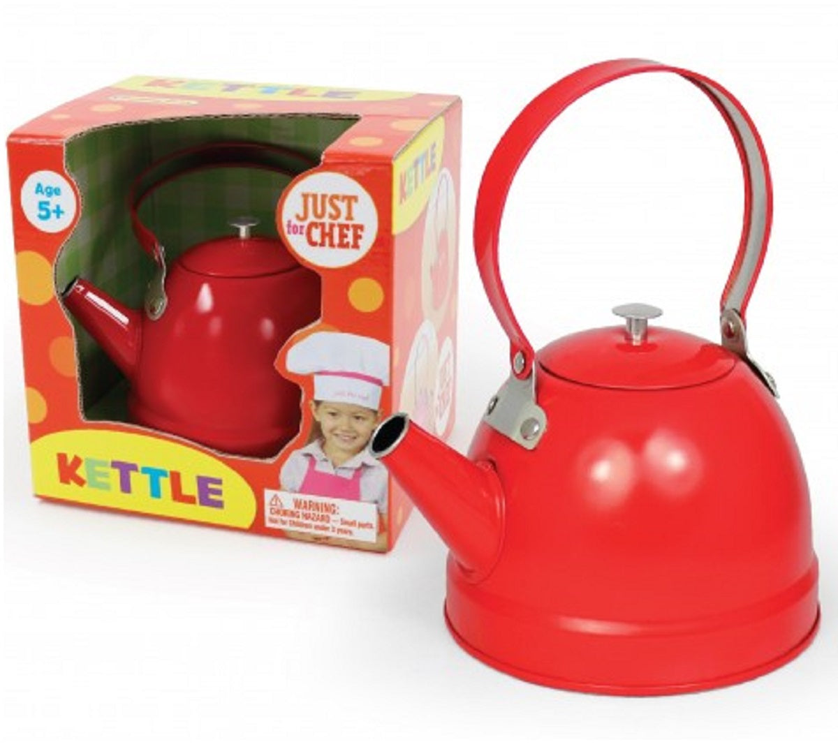 Red Metal Tea Kettle