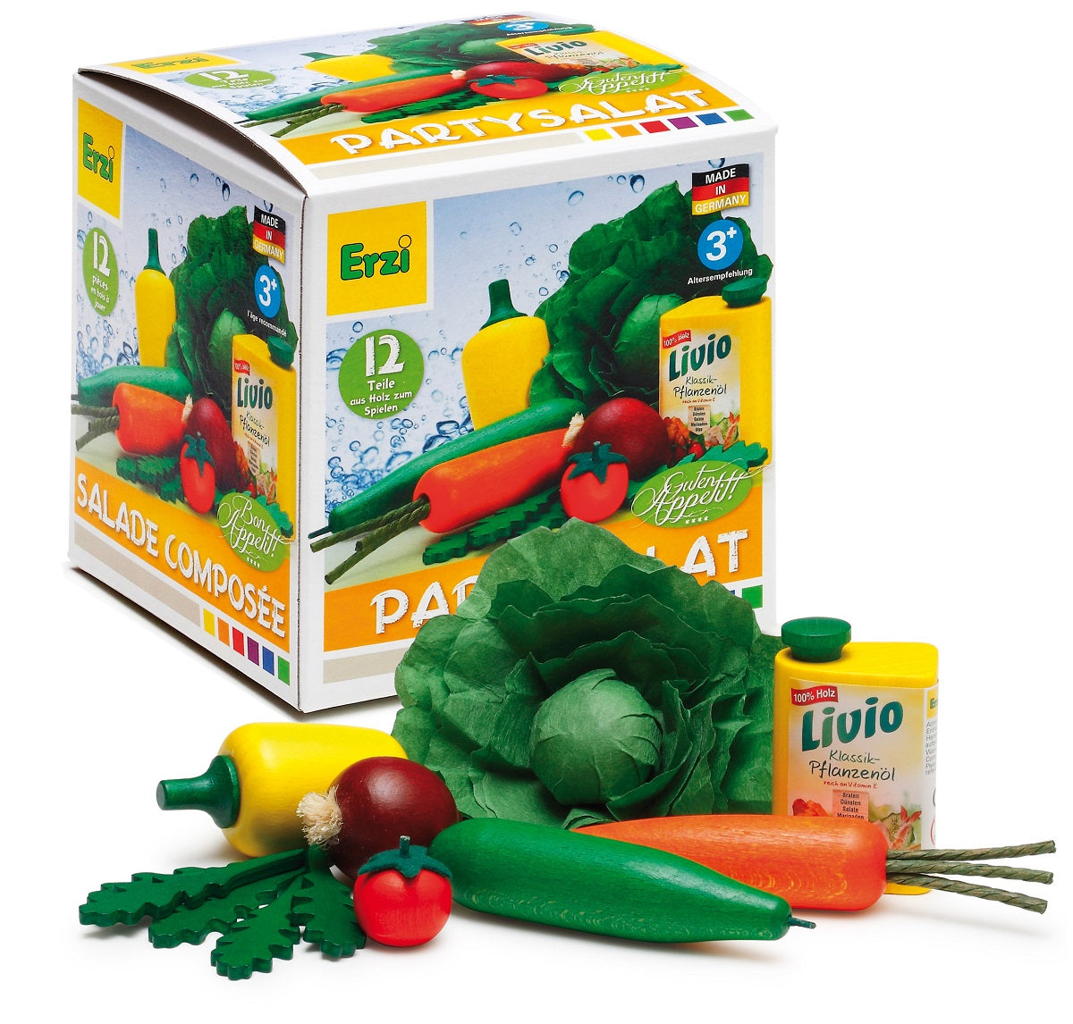 Wooden Salad Play Food Set
