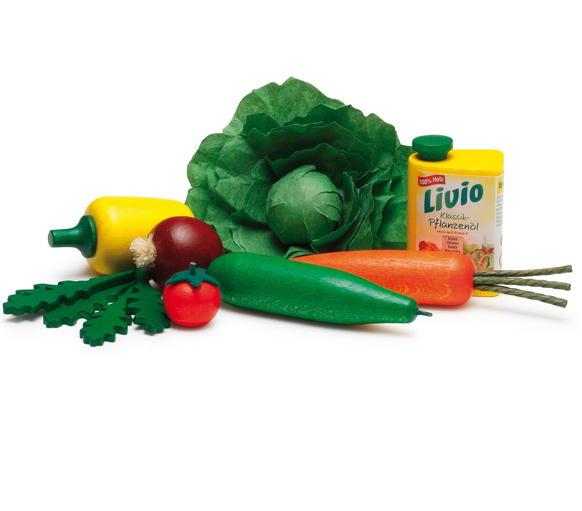 Wooden Salad Play Food Set