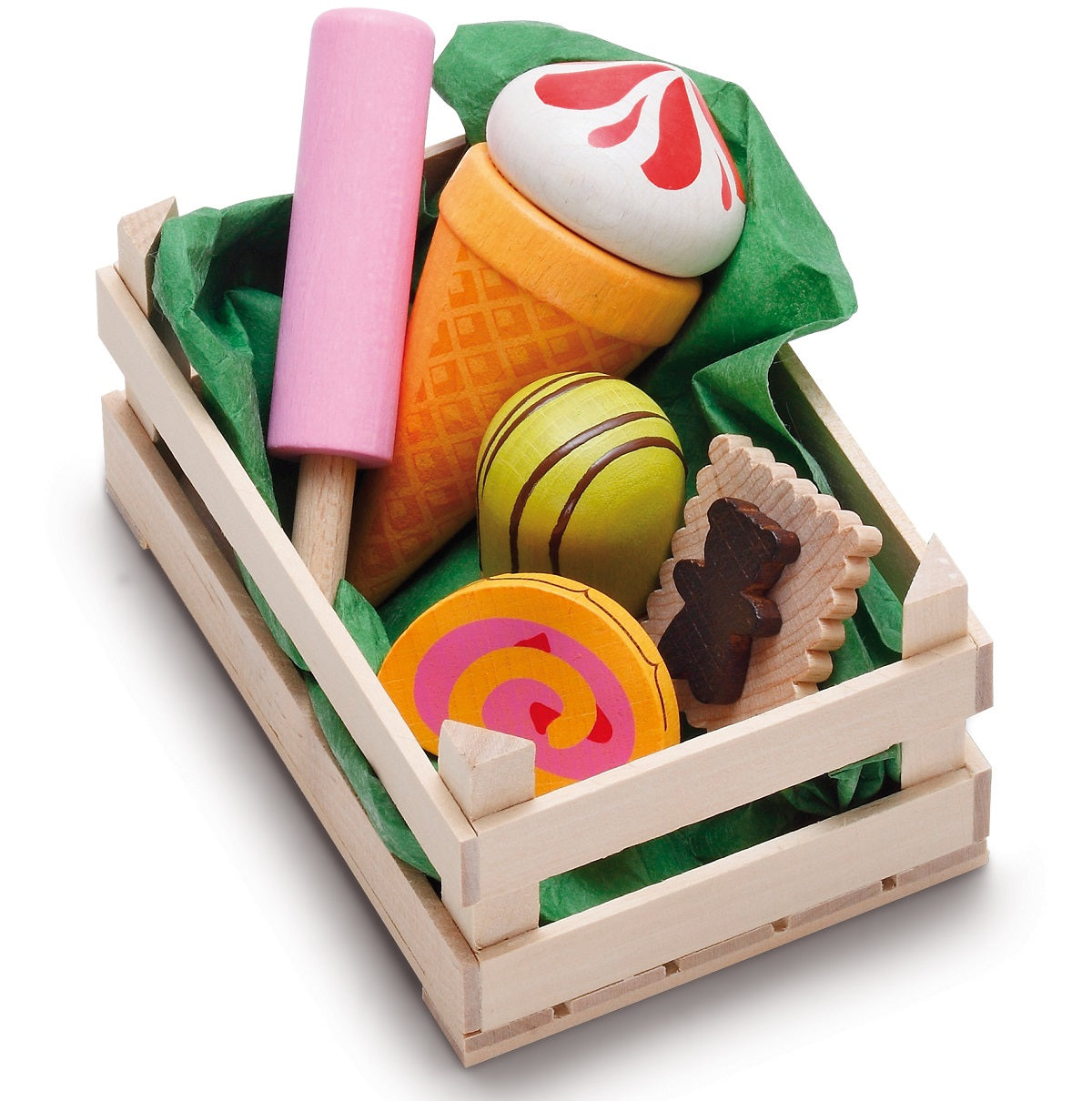 Wooden Crate of Assorted Sweets