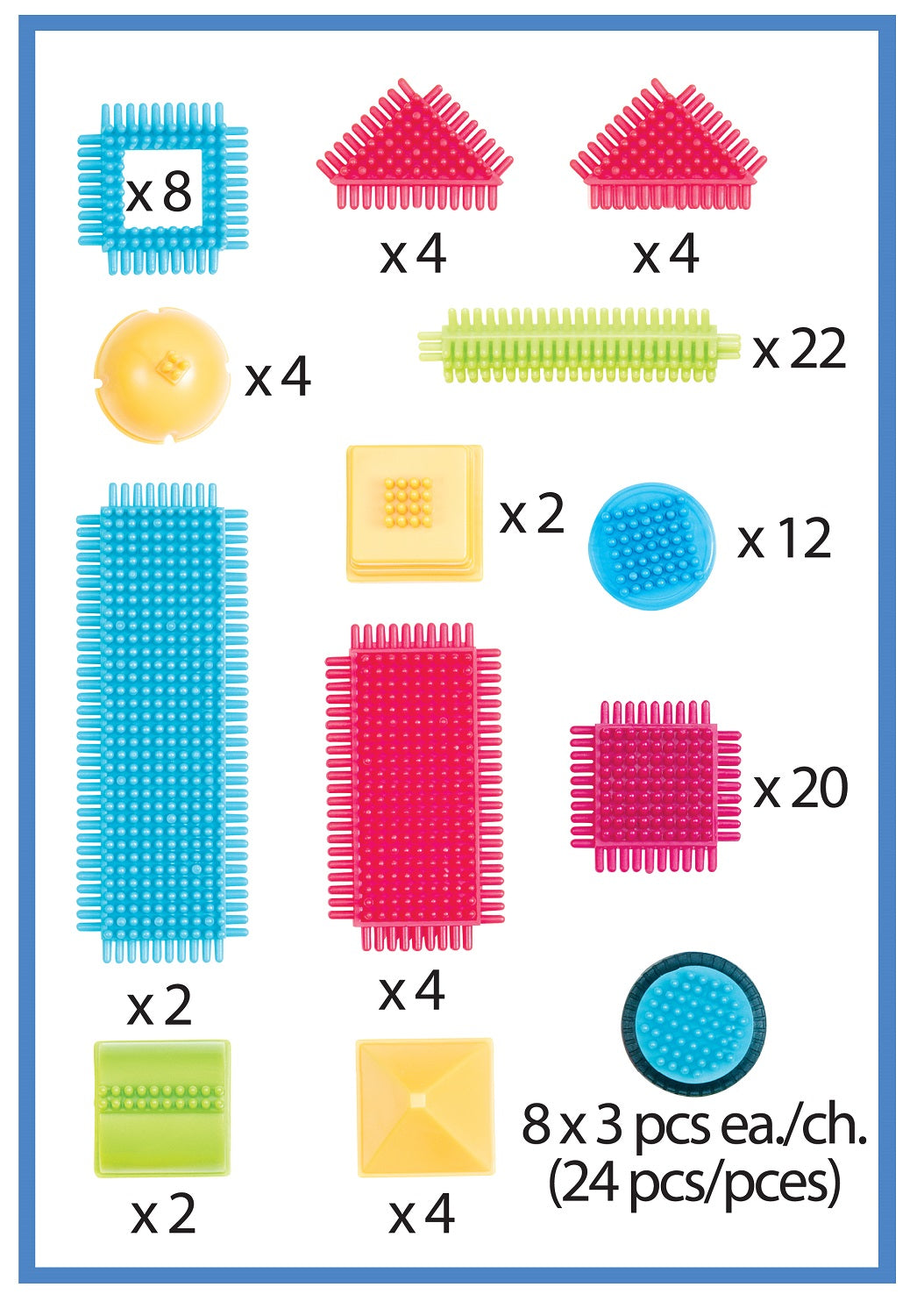 Bristle Blocks 112pc Basic Builder Box