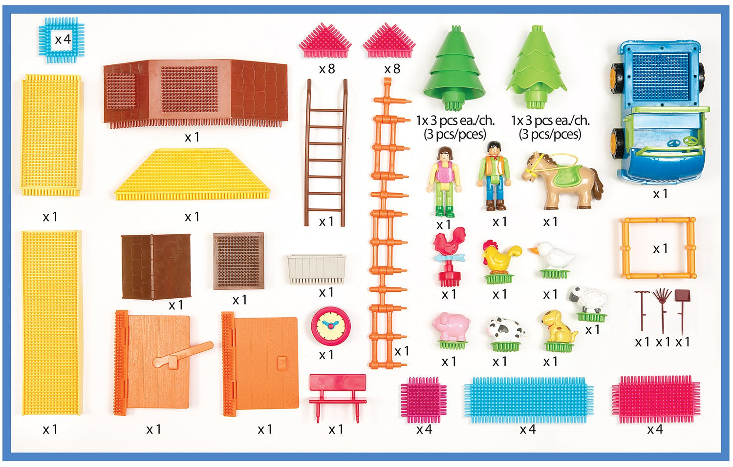 Bristle Blocks Farm Set