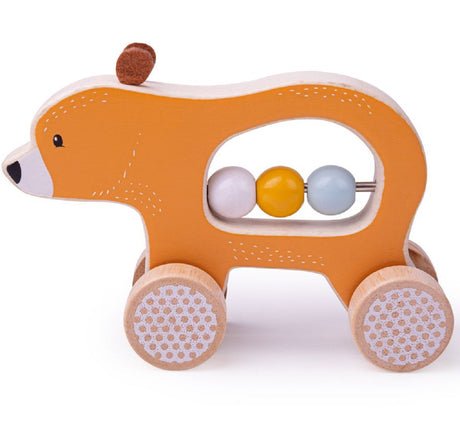 Push Along Wooden Bear - FSC 100%