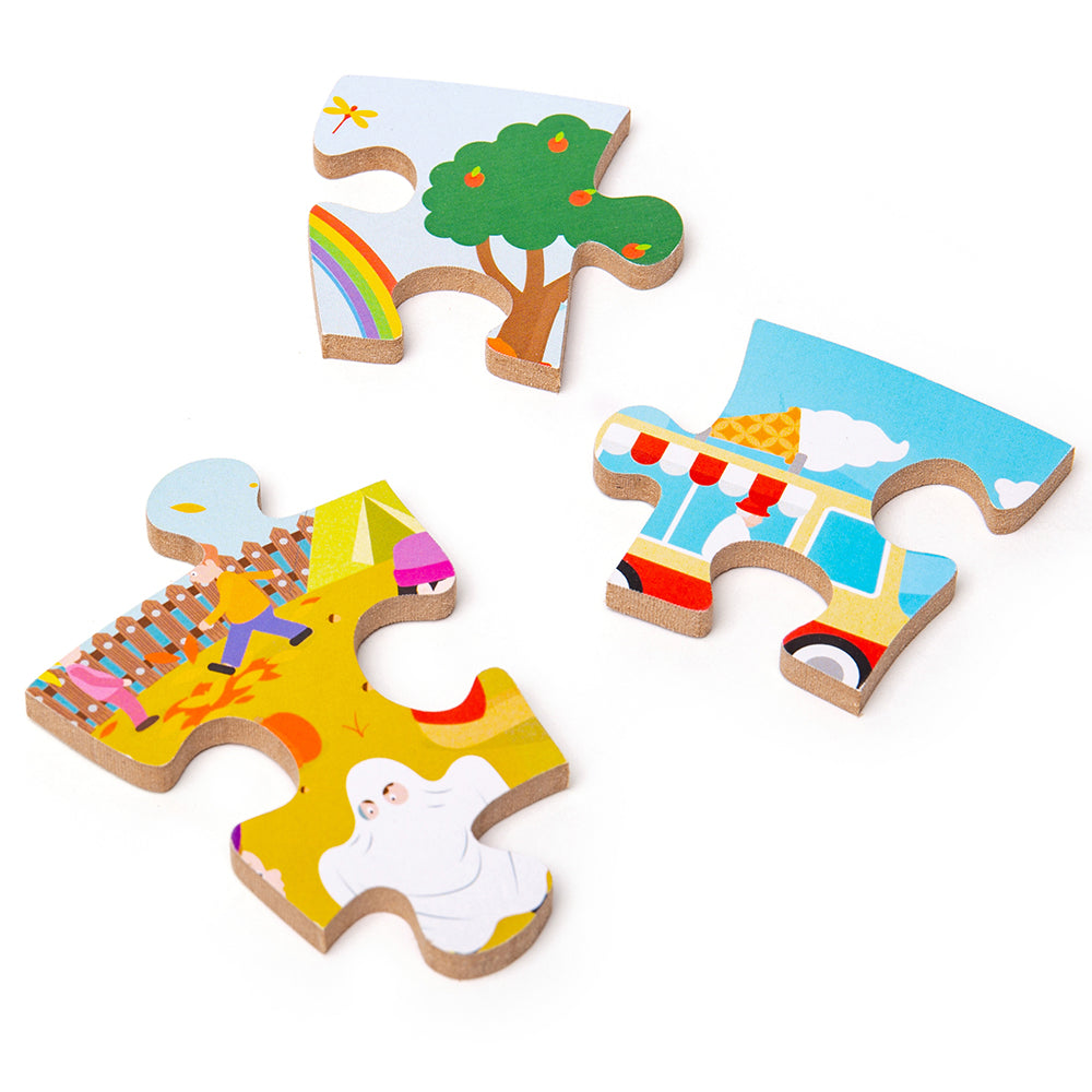 Seasonal Circular Floor Puzzle