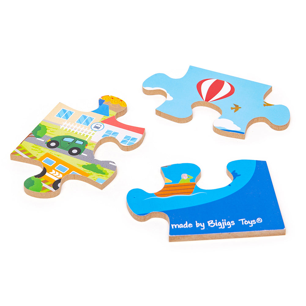 Transport Town Floor Puzzle