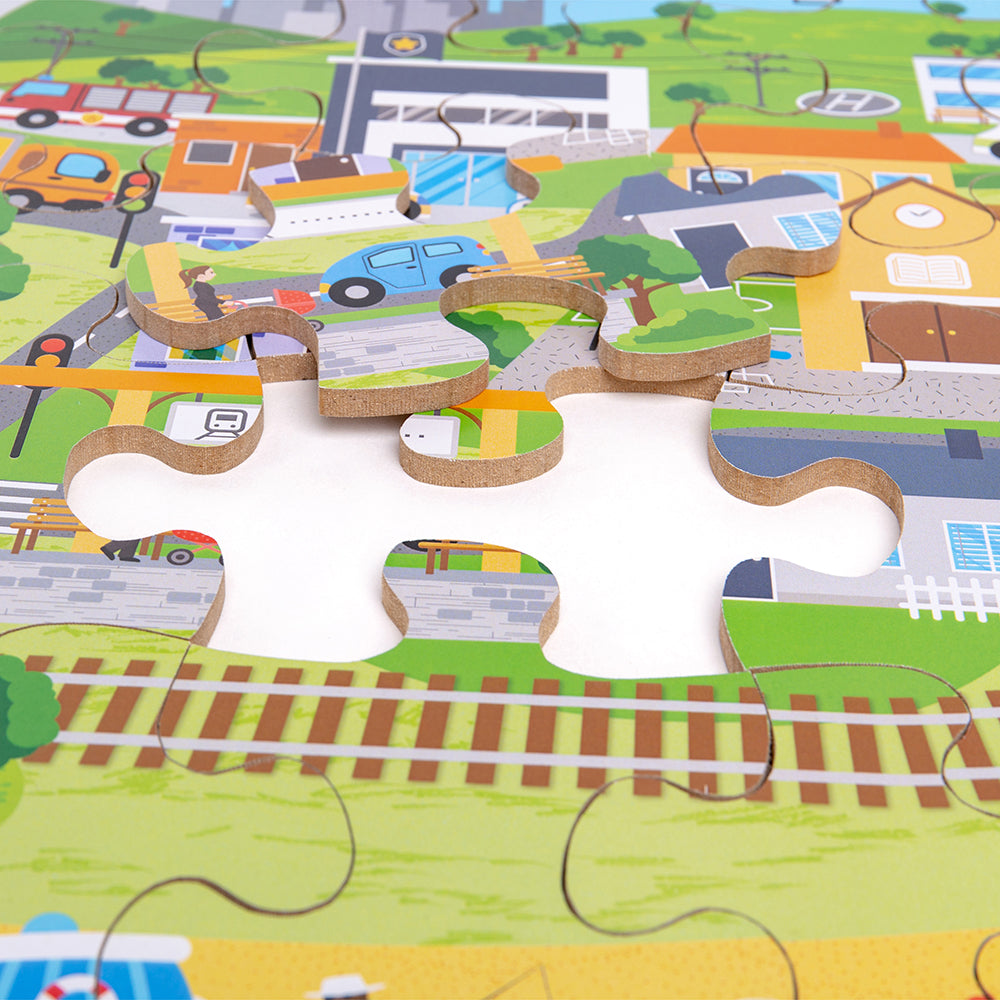Transport Town Floor Puzzle