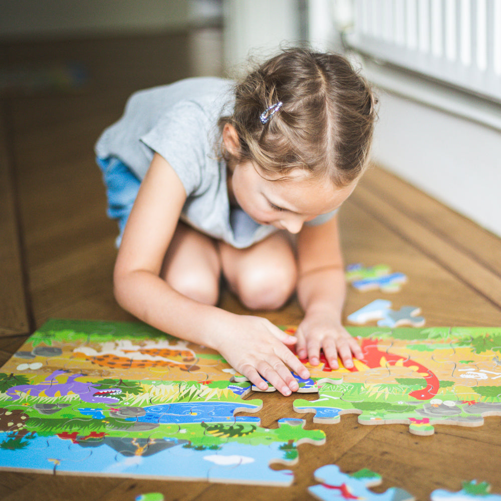 Dawn of the Dinosaur Floor Puzzle (48 piece)