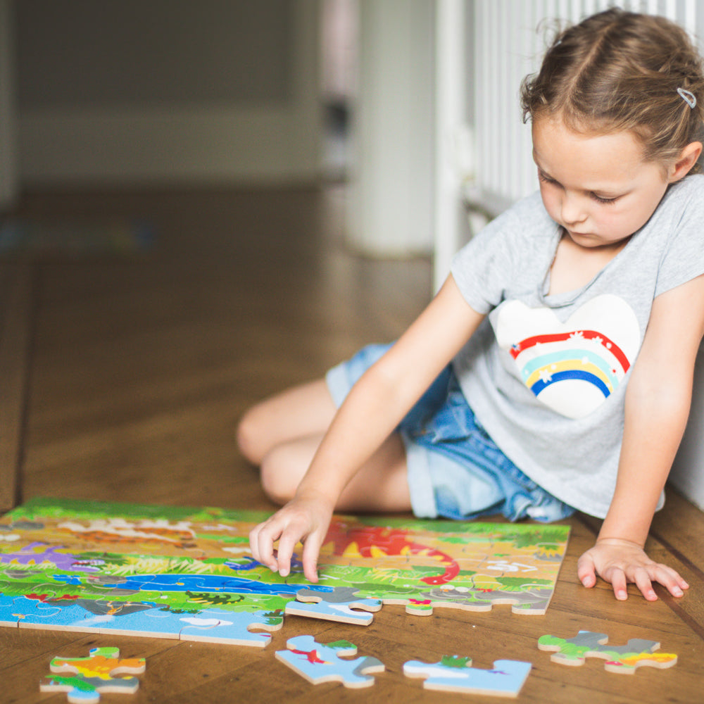 Dawn of the Dinosaur Floor Puzzle (48 piece)